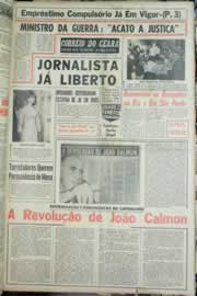 Página do jornal Correio do Ceará de agosto de 1963