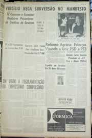 Página do jornal Correio do Ceará de agosto de 1963