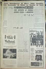 Página do jornal Correio do Ceará de agosto de 1963