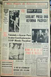 Página do jornal Correio do Ceará de agosto de 1963