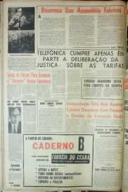Página do jornal Correio do Ceará de agosto de 1963
