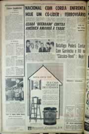 Página do jornal Correio do Ceará de agosto de 1963