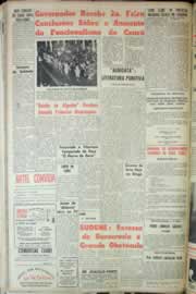 Página do jornal Correio do Ceará de agosto de 1963