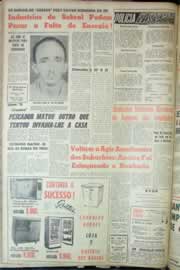 Página do jornal Correio do Ceará de agosto de 1963