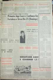Página do jornal Correio do Ceará de agosto de 1963