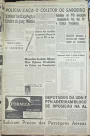 Página do jornal Correio do Ceará de agosto de 1963