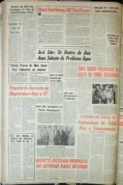 Página do jornal Correio do Ceará de agosto de 1963