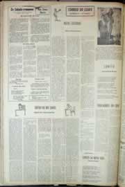 Página do jornal Correio do Ceará de agosto de 1963