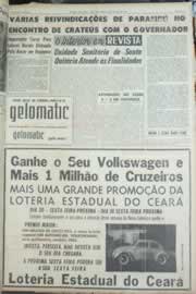 Página do jornal Correio do Ceará de agosto de 1963