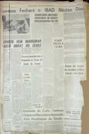 Página do jornal Correio do Ceará de agosto de 1963