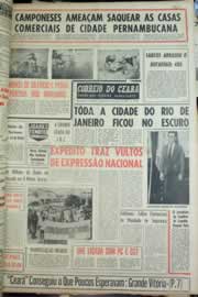 Página do jornal Correio do Ceará de agosto de 1963