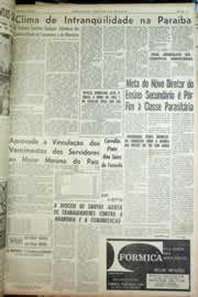 Página do jornal Correio do Ceará de agosto de 1963