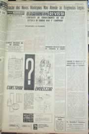 Página do jornal Correio do Ceará de agosto de 1963