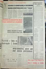 Página do jornal Correio do Ceará de agosto de 1963