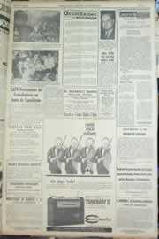 Página do jornal Correio do Ceará de agosto de 1963