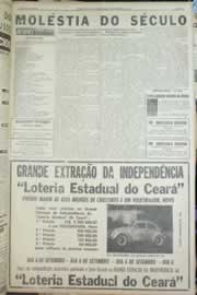 Página do jornal Correio do Ceará de setembro de 1963