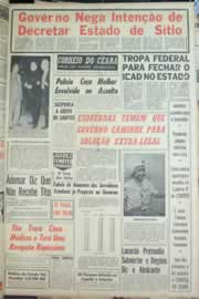 Página do jornal Correio do Ceará de setembro de 1963