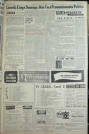 Página do jornal Correio do Ceará de julho de 1964