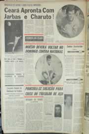 Página do jornal Correio do Ceará de julho de 1964