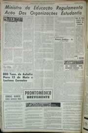 Página do jornal Correio do Ceará de julho de 1964