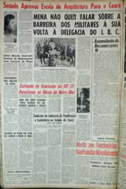 Página do jornal Correio do Ceará de julho de 1964