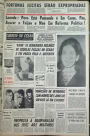 Página do jornal Correio do Ceará de julho de 1964