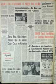 Página do jornal Correio do Ceará de julho de 1964