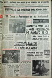Página do jornal Correio do Ceará de julho de 1964