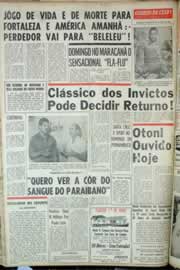 Página do jornal Correio do Ceará de julho de 1964