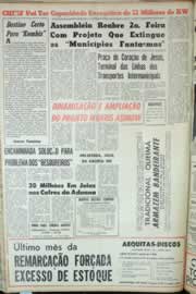 Página do jornal Correio do Ceará de agosto de 1964