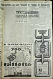 Página do jornal Correio do Ceará de agosto de 1964
