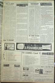 Página do jornal Correio do Ceará de agosto de 1964