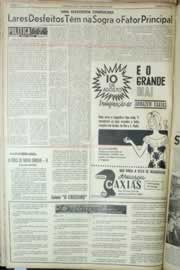 Página do jornal Correio do Ceará de agosto de 1964