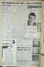 Página do jornal Correio do Ceará de agosto de 1964