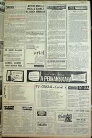 Página do jornal Correio do Ceará de agosto de 1964