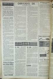 Página do jornal Correio do Ceará de agosto de 1964