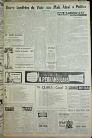 Página do jornal Correio do Ceará de agosto de 1964