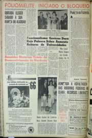 Página do jornal Correio do Ceará de agosto de 1964