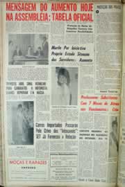 Página do jornal Correio do Ceará de agosto de 1964