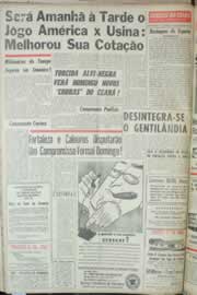Página do jornal Correio do Ceará de agosto de 1964