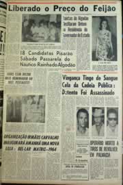 Página do jornal Correio do Ceará de agosto de 1964