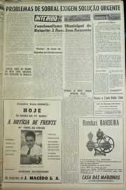 Página do jornal Correio do Ceará de agosto de 1964