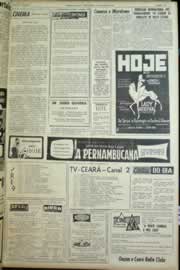 Página do jornal Correio do Ceará de agosto de 1964