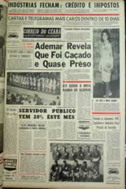 Página do jornal Correio do Ceará de agosto de 1964