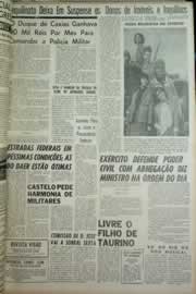 Página do jornal Correio do Ceará de agosto de 1964