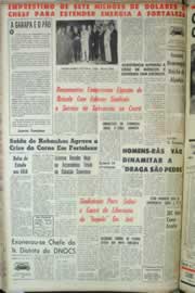 Página do jornal Correio do Ceará de agosto de 1964