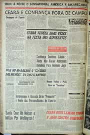 Página do jornal Correio do Ceará de agosto de 1964