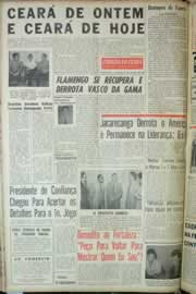 Página do jornal Correio do Ceará de agosto de 1964