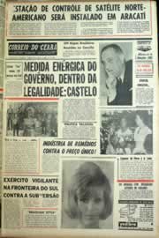 Página do jornal Correio do Ceará de agosto de 1964
