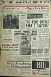 Página do jornal Correio do Ceará de setembro de 1964